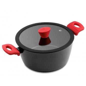 comprar CACEROLA AL.C/TAPA CASTEY A.FOR.RECICLADO RED 24CM (RE-024)