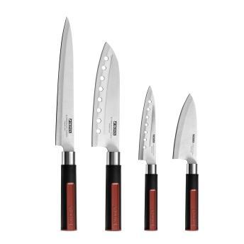 comprar CUCHILLOS JAP. ROJOS TASTY 4 UDS MONIX M735004